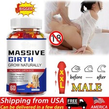 Male Enhancement Gummies Booster  Thicker Last Longer Stronger Bigger 60 Gummy