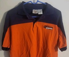 Vintage Auburn Tigers Red Oak Orange/Blue Polo Shirt M Medium