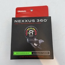 D'Addario Headstock Instrument Tuner Nexxus 360 Rechargeable Clip-On