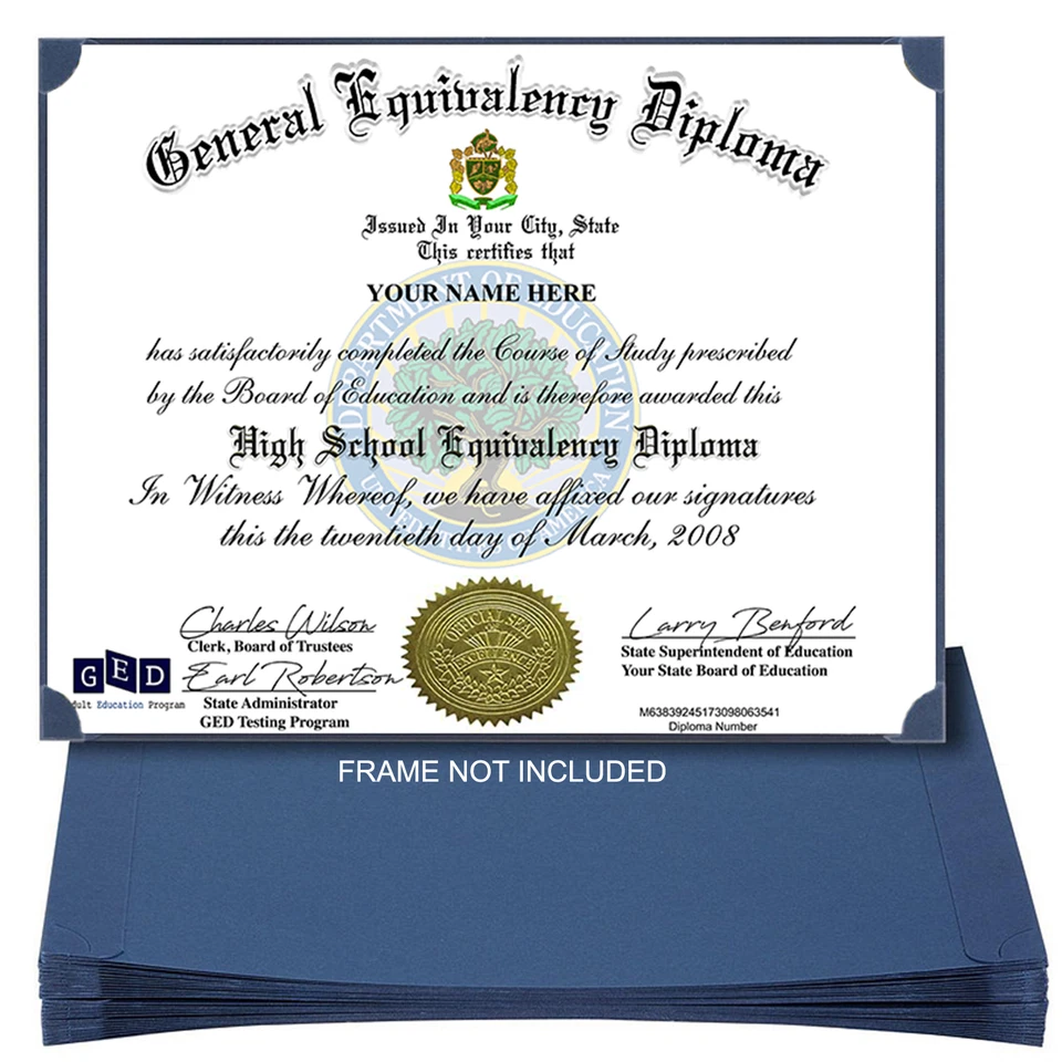 Diploma GED HIGH SCHOOL Personalized Novelty Diplomas Rated #1 - Image 2 of 2