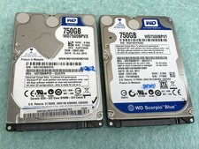 (Lot of 2) WD 750GB 5400RPM Laptop 2.5" SATA Hard Drive - HD838A