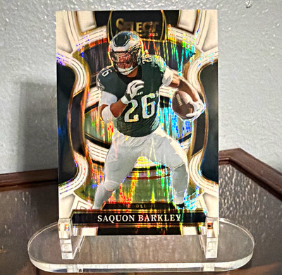 Panini 2025 Select Football Concourse Saquon Barkley White Shock #90 444/799