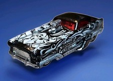 Hot Wheels Metrorail Nash Metropolitan Black with Gray Graphics Scrapheads