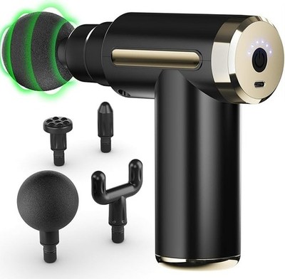 cotsoco Massage Gun Deep Tissue for Pain Relief with 4 Massage Heads & 6 Speeds,