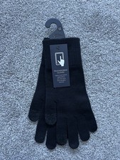 Marks & Spencer Men's Black Gloves Touch Screen Touchscreen One Size New