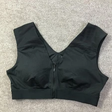 Tommie Copper Shoulder Support Sports Bra Womens XL Zip Front Gym Activewear