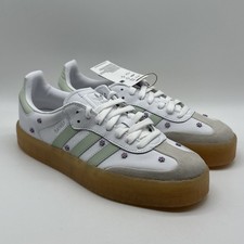 Adidas Originals Sambae Women's Size 9 JS3954 Cloud White Linen Green