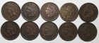 Indian Head Pennies 10 Different Date