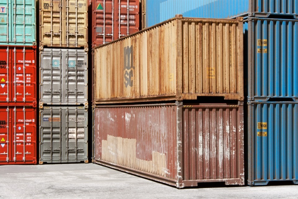 Tex + MSC Shipping Container Set - Ho Scale (Plastic Models) Weathered ...