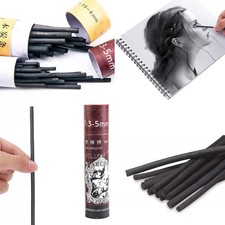 25 PCS Willow Charcoal Sticks Sketching Drawing Art Supplies 35mm Dimension