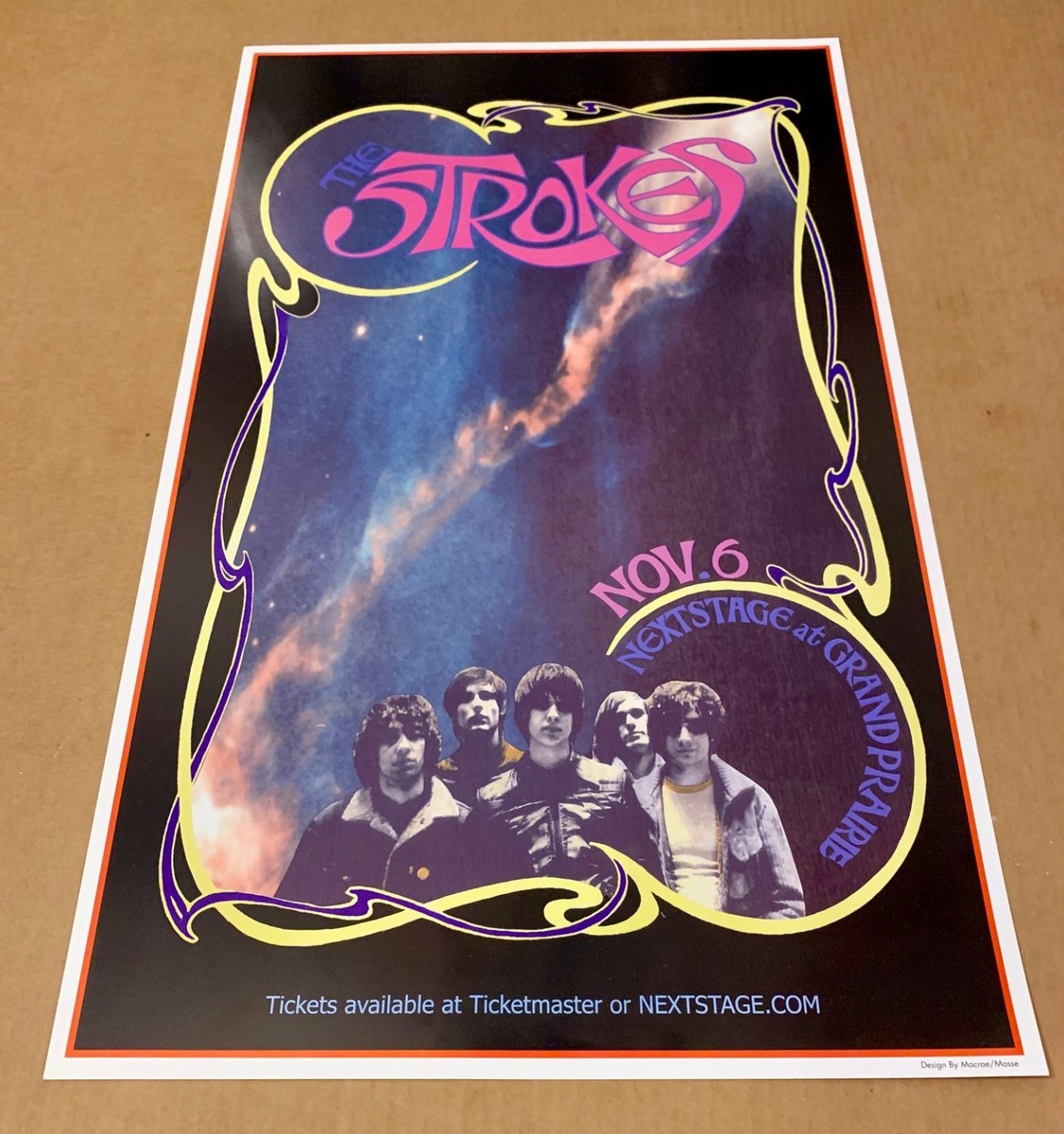 The Strokes Concert Poster 11/06/2003 Grand Prairie Bob Masse
