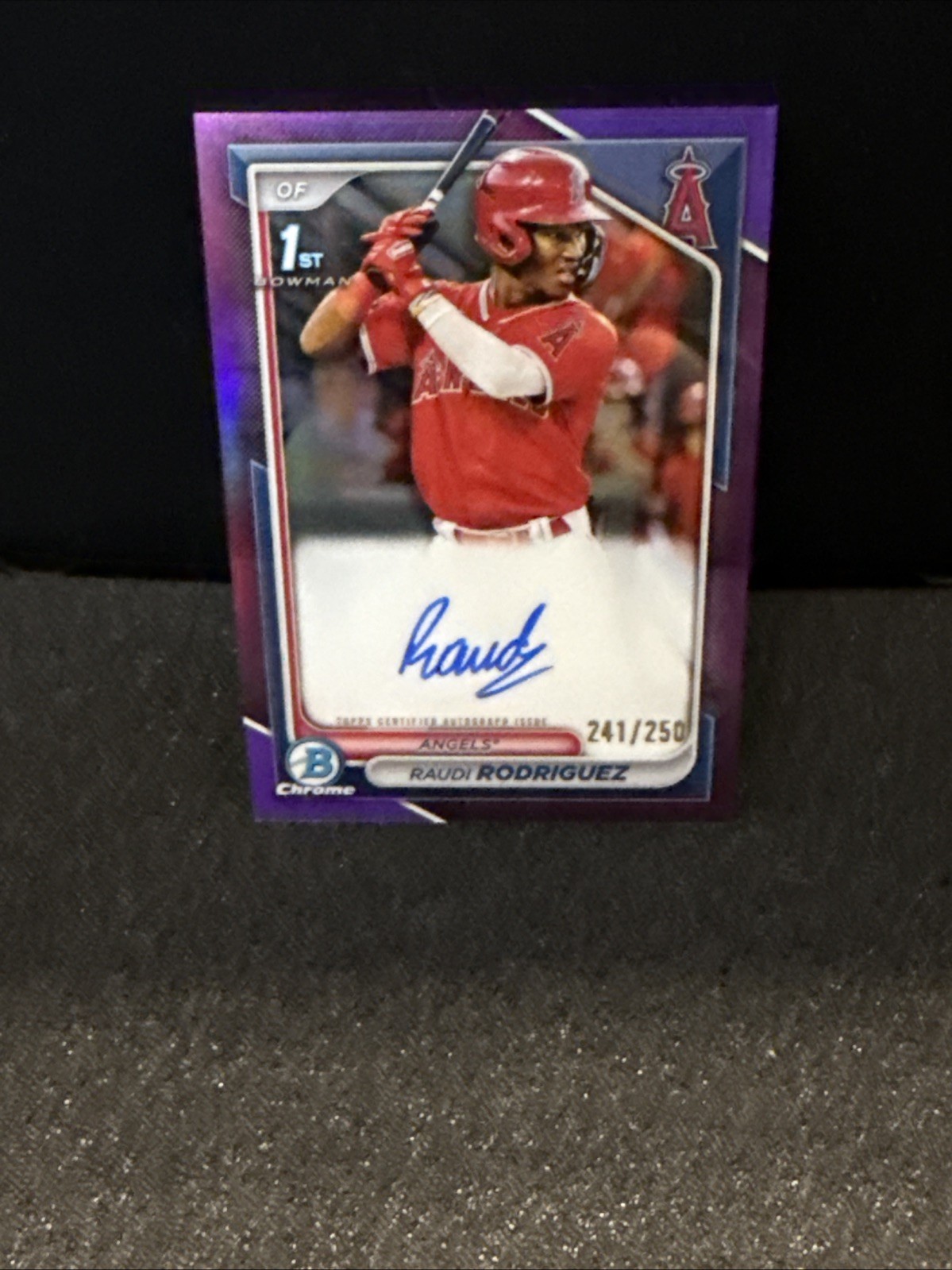 2024 Bowman Chrome - Prospect Auto Raudi Rodriguez /250 Purple #CPA-RR (RC, AU)