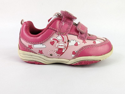 Clarks First Shoes Infant Girls Light Up Trainers UK G UK