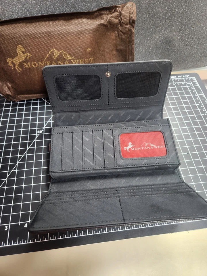 Montana West Black And Turquoise Wallet With strap NWT - Изображение 4 из 4