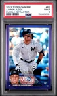 2023 TOPPS CHROME AARON JUDGE PURPLE REFRACTOR #/250 PSA 9