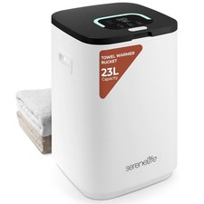 Serenelife Towel Warmer Bucket - 23L Capacity Hot Towel Warmer Black 
