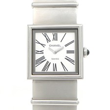 Wristwatch CHANEL Mademoiselle H0827 Quartz Women SS 22mm White Dial USED