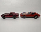 Vintage Hot Wheels Redline Red CUSTOM CORVETTE USA Enamel Red STINGRAY HK Lot