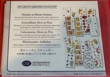 Creative Memories MONTHS IN BLOOM Flowers Borders Stickers 16 STUDIO STRIPS, NLA