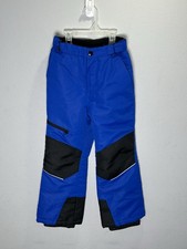 Swiss Tech Kids Snow Pants Medium 8 Lined Blue Ski Snowboard Winter Gorpcore