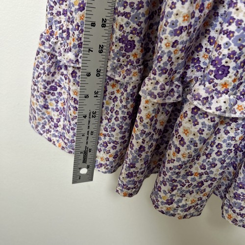 Abito Ditsy floreale babydoll taglia small fumè damigella cottage core volant - Foto 6 di 15