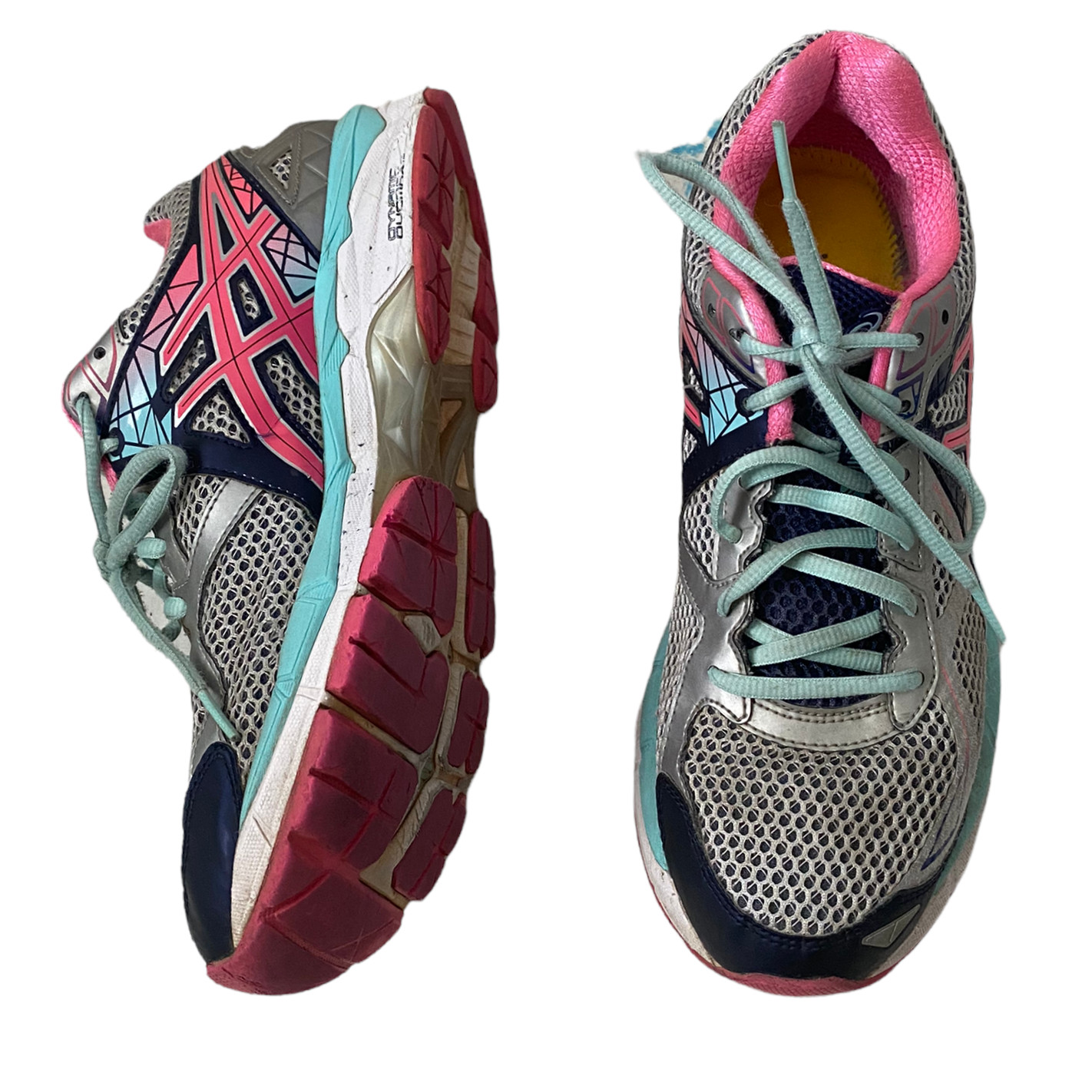 Asics Women's Gel Dynamic Duomax Running Shoes size 10 Grey pink