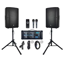 PRORECK DELTA 156 2400W Bluetooth PA Speaker System for DJs, Bands, Karaoke