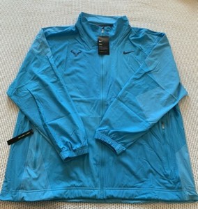 Nike Court Rafa Nadal con cremallera completa de Chaqueta de hombre talla  XL AJ8257-433 Azul Claro Furia | eBay