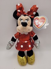 2021 TY Beanie Baby Disney 8" MINNIE MOUSE Sparkle Toy Plush with tag