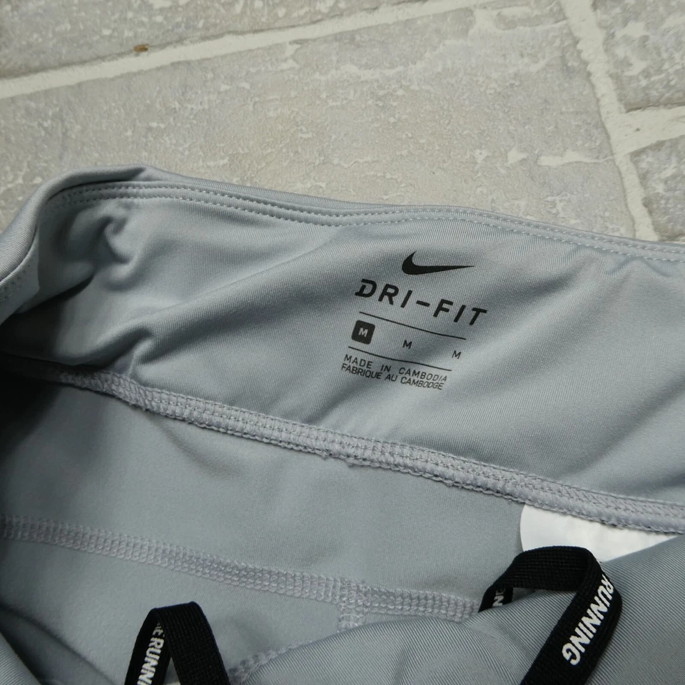 Nike Running Leggings Womens Medium Epic Run 3M Reflective Gray Ankle - Image 3 of 4
