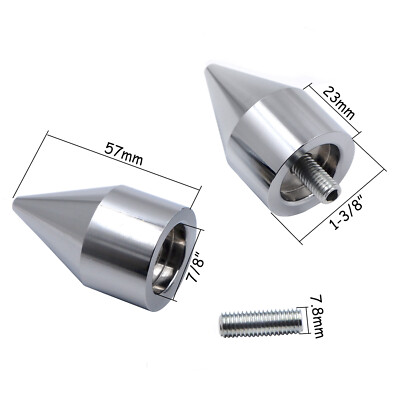Spike Bar Ends For 95-12 Kawasaki Ninja ZX6R / 94-03 ZX900 / 06-07