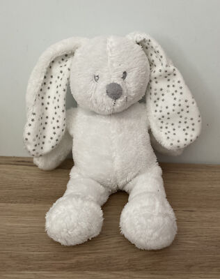 STAR BUNNY HASE weiß mit Glitzerohren Plüsch Baby Tröster Stofftier von SIMBA