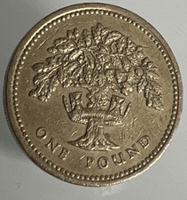1992 £1 One Pound Coin - English Oak Tree