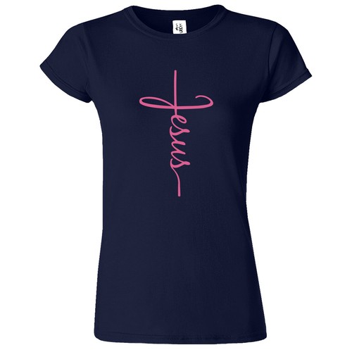 T-shirt Gesù Croce Donna Fede Cristiano Religiosa Bibbia Cristo Chiesa Maglietta Nuova - Foto 14 di 36