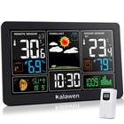 Weather Station with Outdoor Indoor Sensor, MSF Wireless Digital Alarm Clock, Ba
