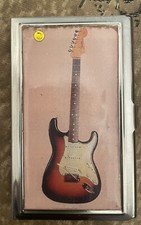 Vintage 1960s Stratocaster Electric Guitar Business Credit Card I.D. Case