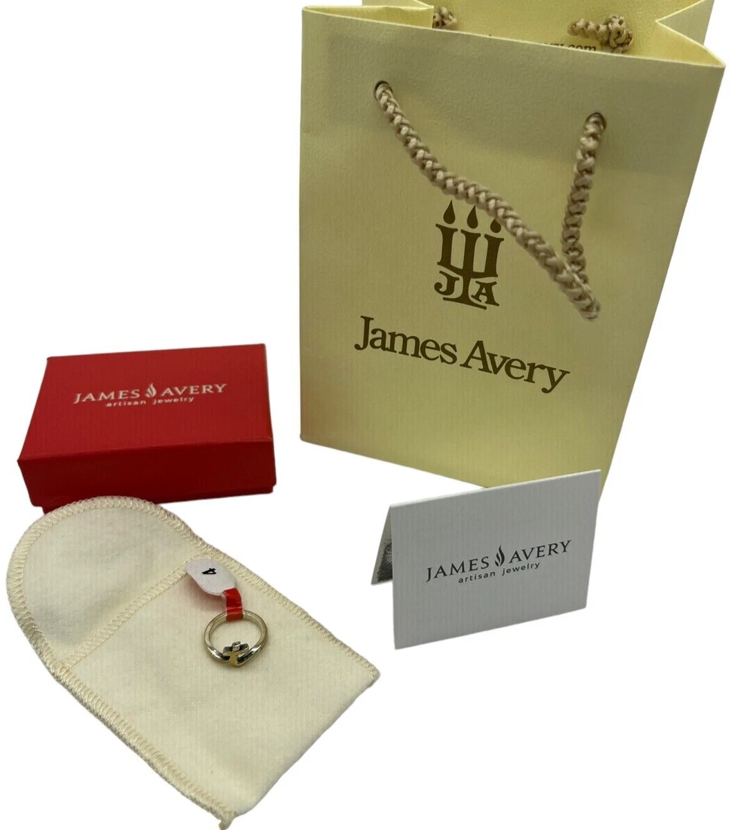 James avery script store initial ring