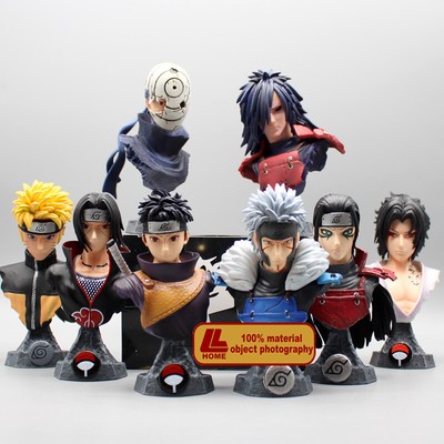Anime ninja Shisui Sasuke Itachi Obito Madara Hashiram Head Bust Figure toy Gift