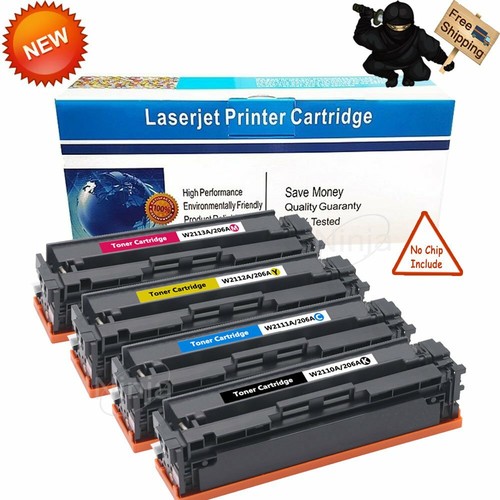 Amazon.com: Cool Toner - Cartucho de tóner compatible para impresora HP  206A, 206X, W2110A, W2111A, W2112A, W2113A, Color Laserjet Pro M255dw, MFP  M283fdw, M283cdw, M283, M255, tinta para impresora (negro, cian amarillo