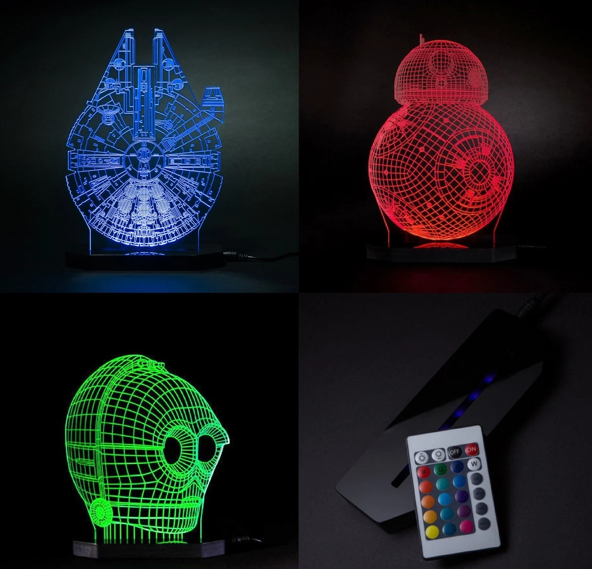 Millennium falcon led 2025 lamp
