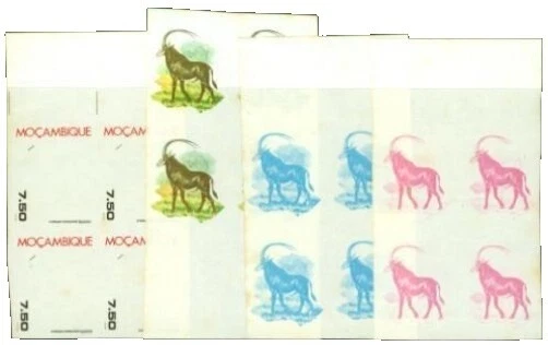 Proof, Essay Mozambique Stamps