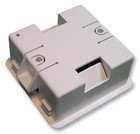 MK - 1 Gang White Dry Partition Flush Mount Pattress Box