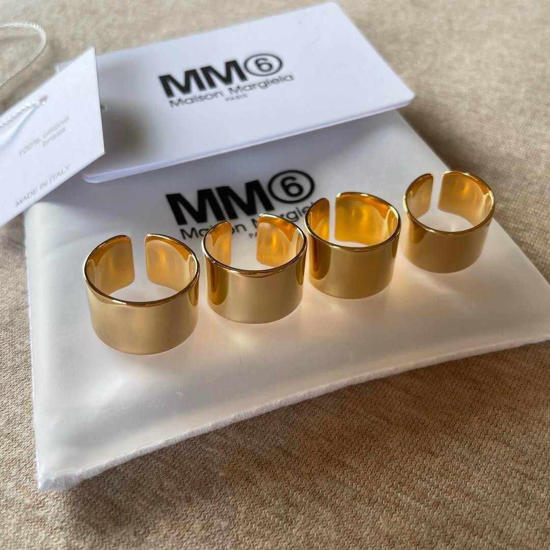 Maison Margiela MM6 Fork Rings set of 4 Brass 100 Size 3 Unused | eBay