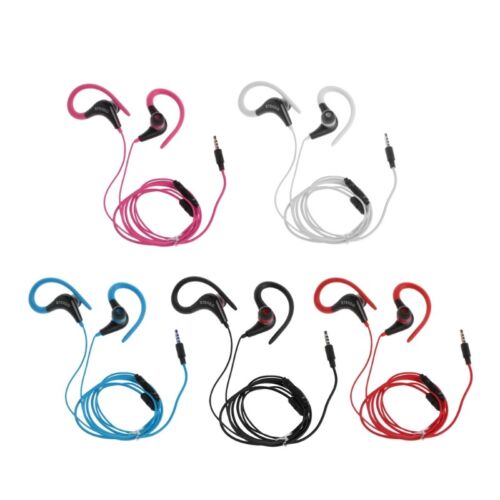 3.5mm Stereo Earbud Ear Hook Headphone With Mic For phone for Phone - Picture 1 of 18