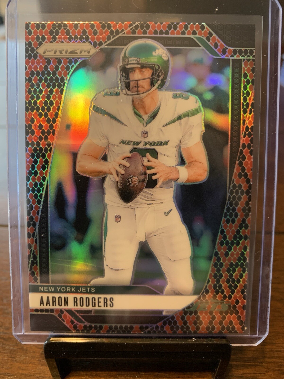 2024 Prizm Football Aaron Rodgers SSP SNAKESKIN HOLO # 222 New Release 🔥