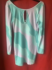 Vivichi Size Large Blue Purple Bodycon Retro Dress 70s New With Tags
