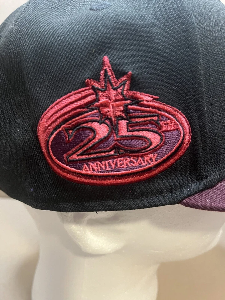 New Era SEATTLE MARINERS 59FIFTY 合身帽子 25 周年侧贴 7 1/2 — 第 3/4 张图片