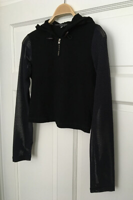 KRIZIA Jeans   Shirt Jacke Hoody / ital. Design / Schwarz / Gr. DE 36 (IT 42)