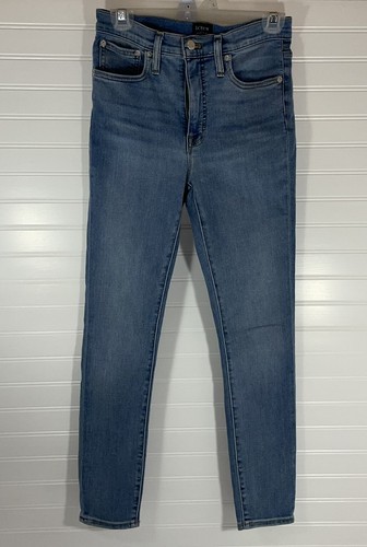 J Crew High Rise Skinny Blue Jeans Size 