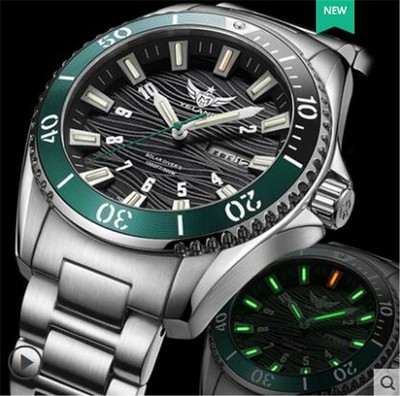 solar day date watch